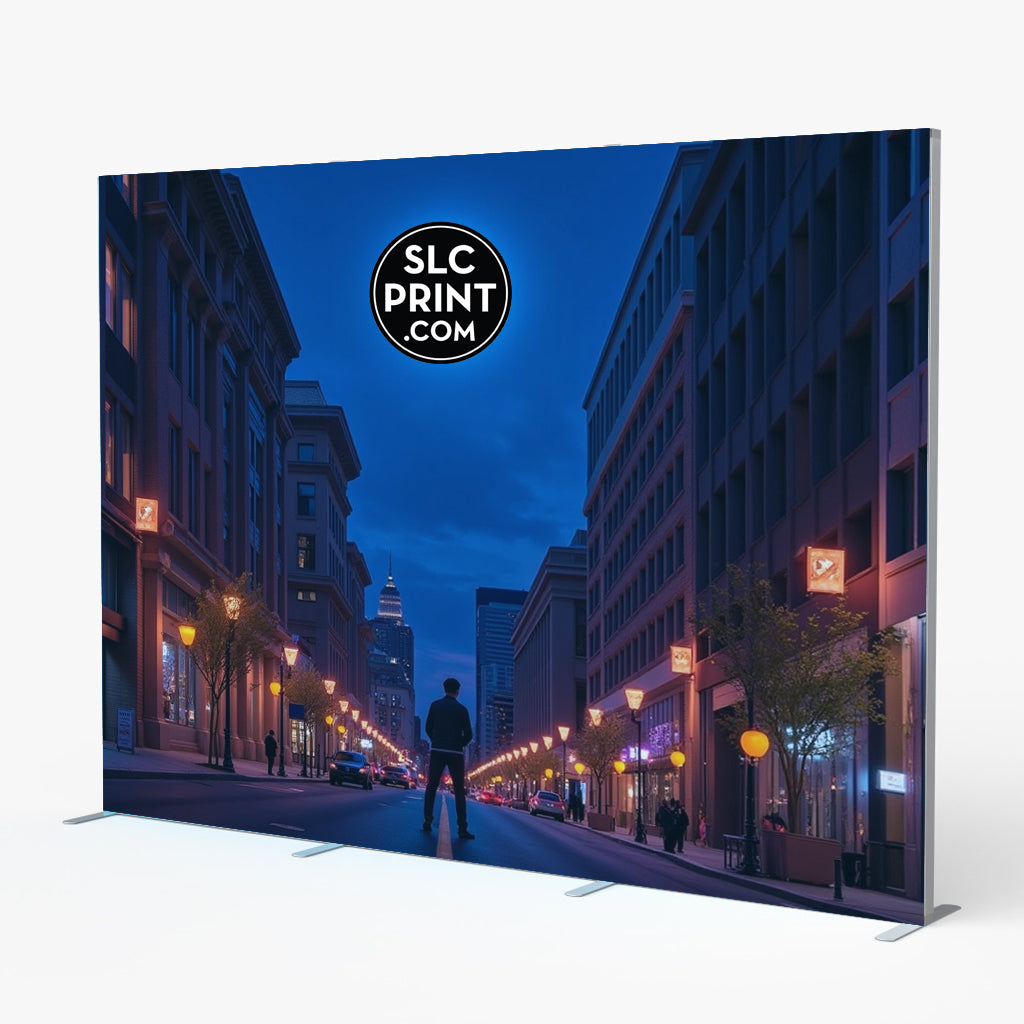 picture of a 10x8 SEG backdrop display in front of a white background