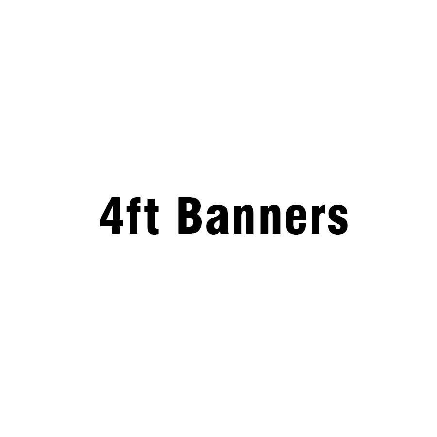 4ft UV Print Full Color Banners