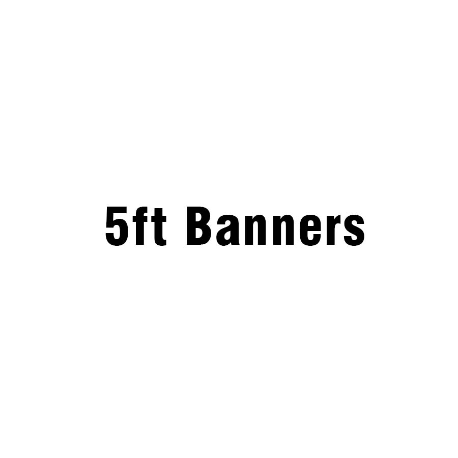5 Color Barner 5ft UV Print Full Color Banners @SLCPRINT.COM