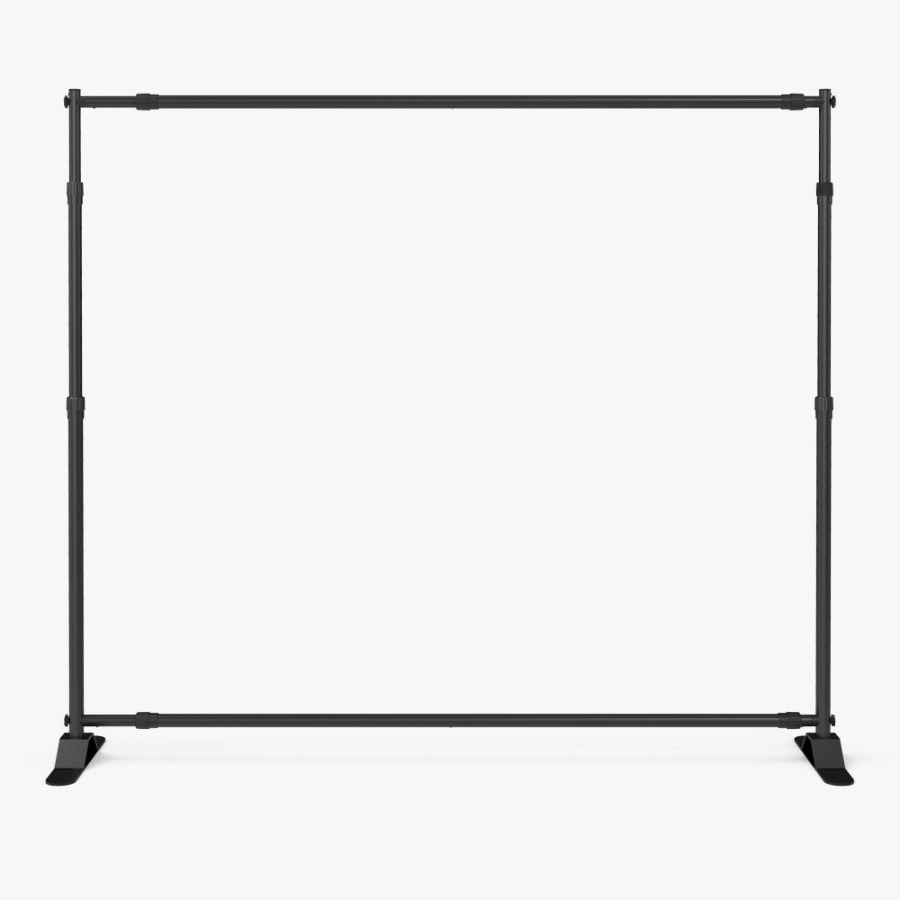 This is a picture of an 8x8 step and repeat backdrop display, similar to what clubs and events use for photoshoots